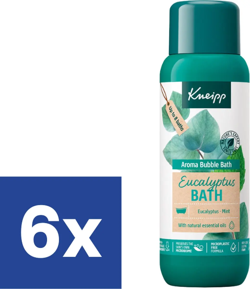 Kneipp Badschuim Eucalyptus 6x400ml