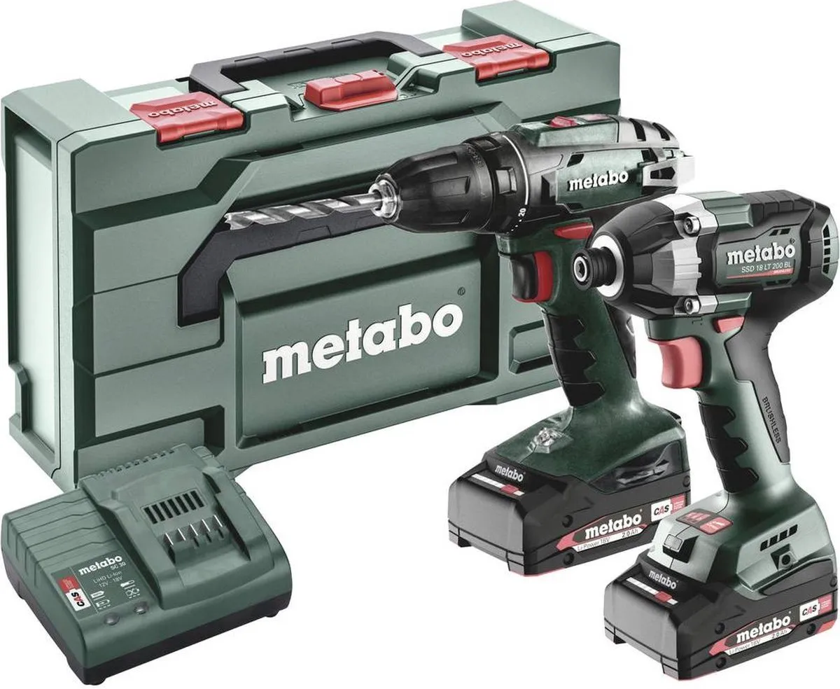 Metabo BS+SSD200LTBL Accu-schroefboormachine 18V