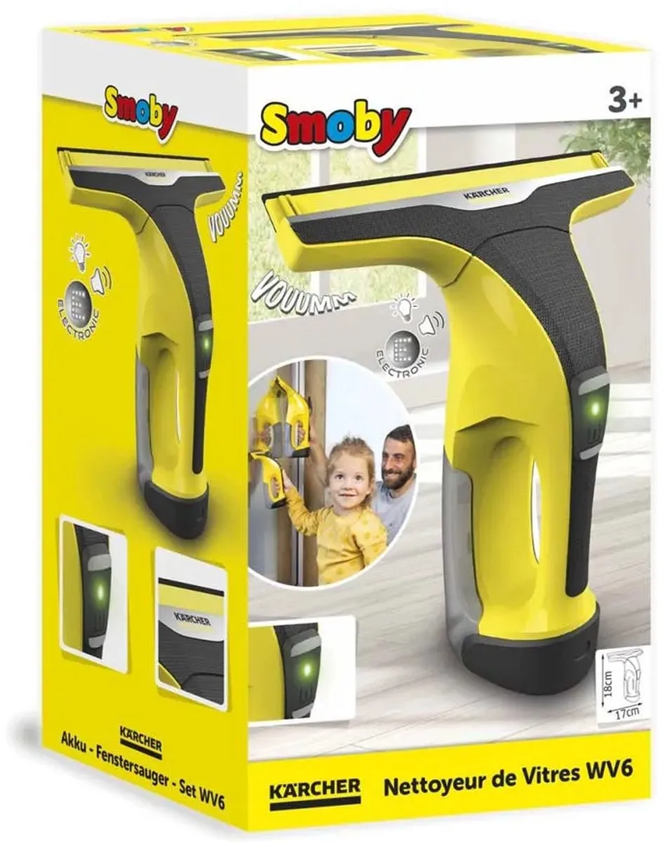 Smoby Kärcher Ruitenwasser WV6 Speelgoed - Geel