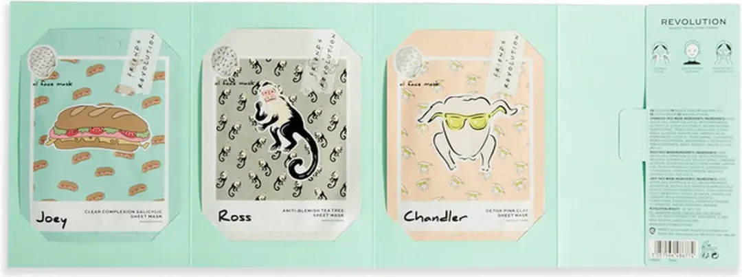 Makeup Revolution Joey Ross Chandler Sheet Mask Set - 3 Stuks