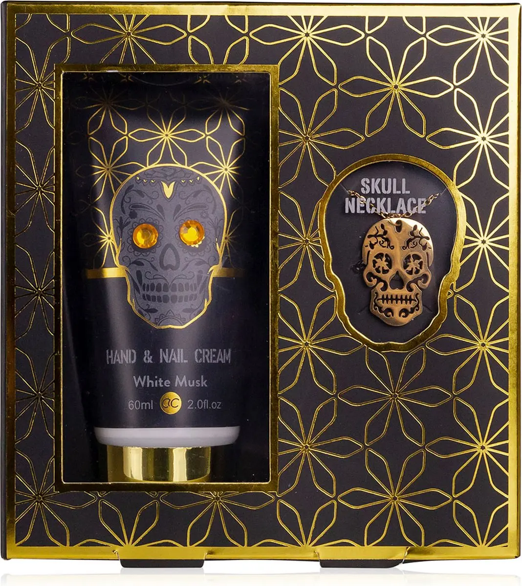 Accentra Skull Chic Gouden Schedel Ketting Cadeauset