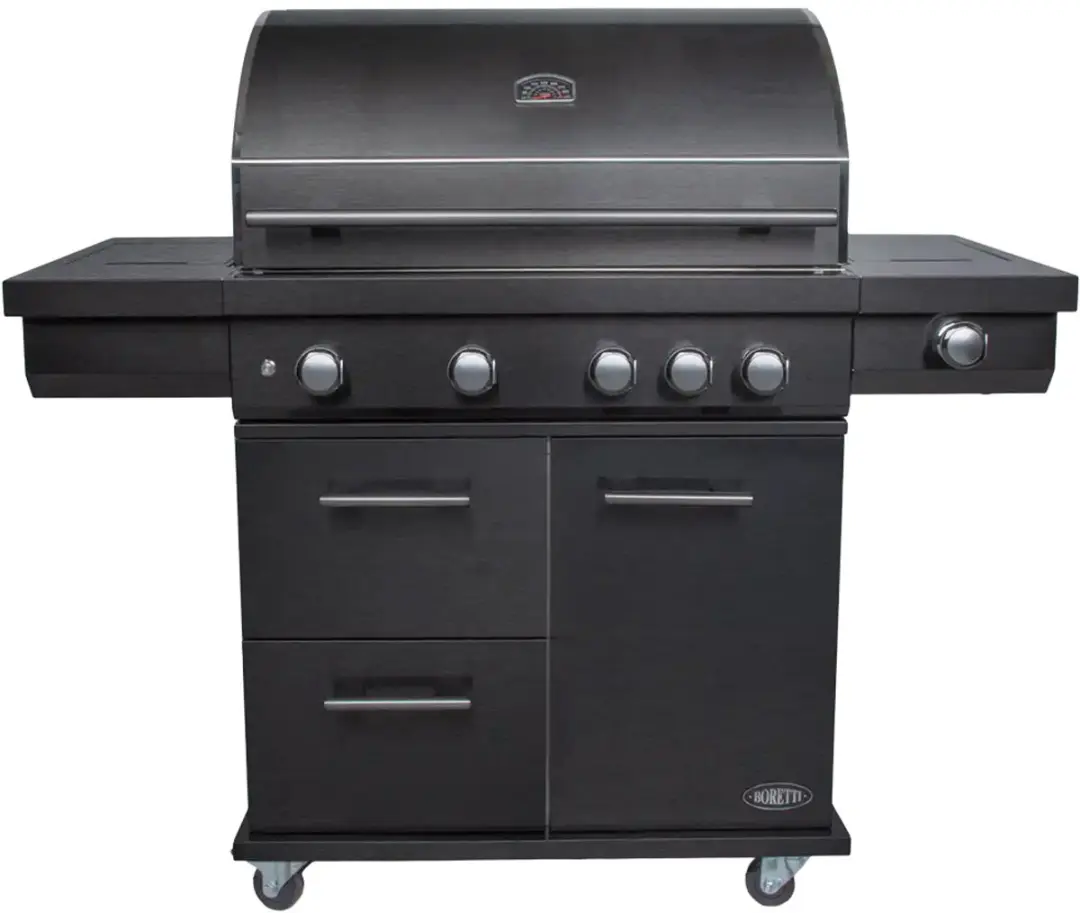Boretti Imperatore Nero Gasbarbecue 4 Branders