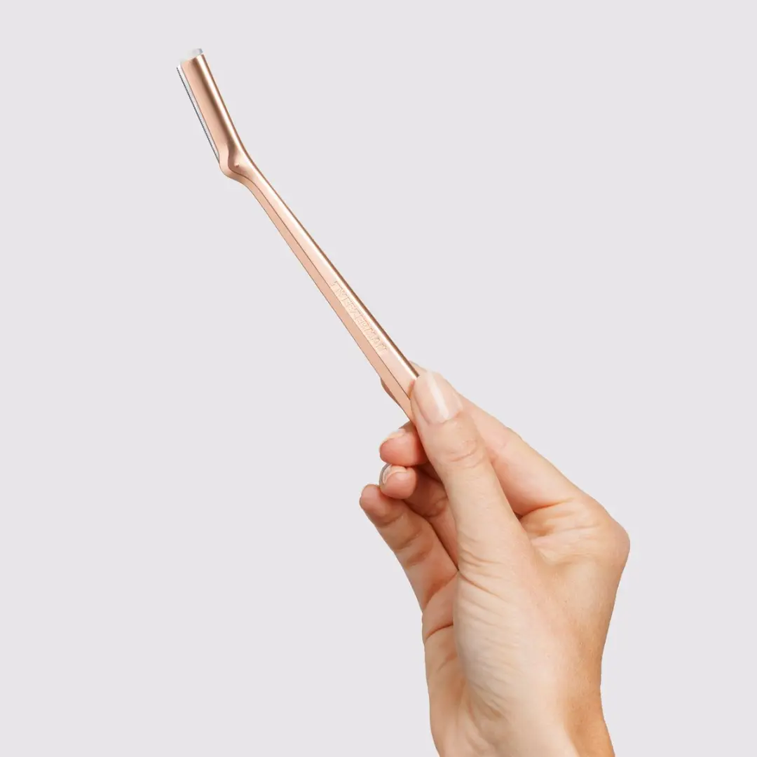 Tweezerman Gezichtsscheermes Rose Gold - 4 Vervangbare Mesjes