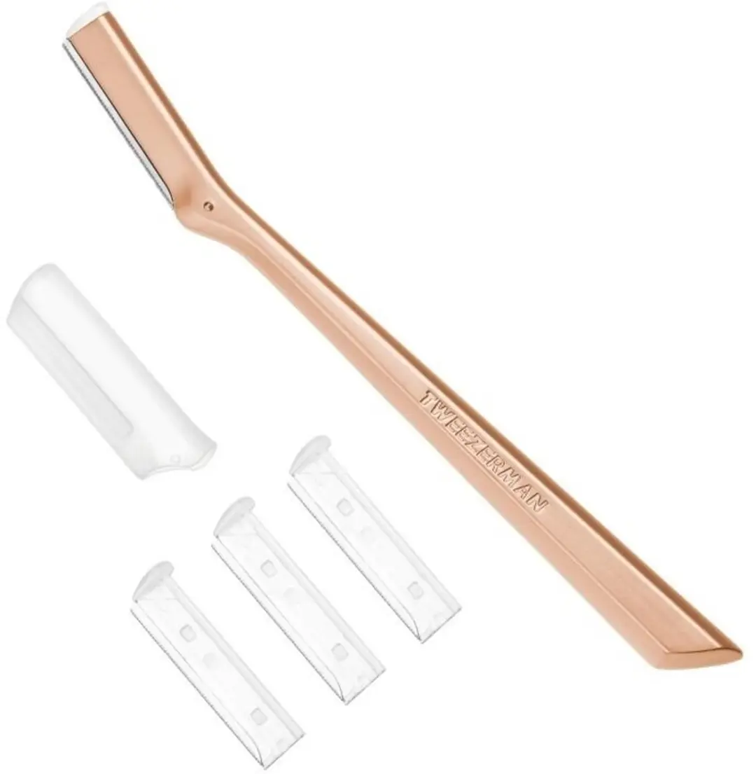 Tweezerman Gezichtsscheermes Rose Gold