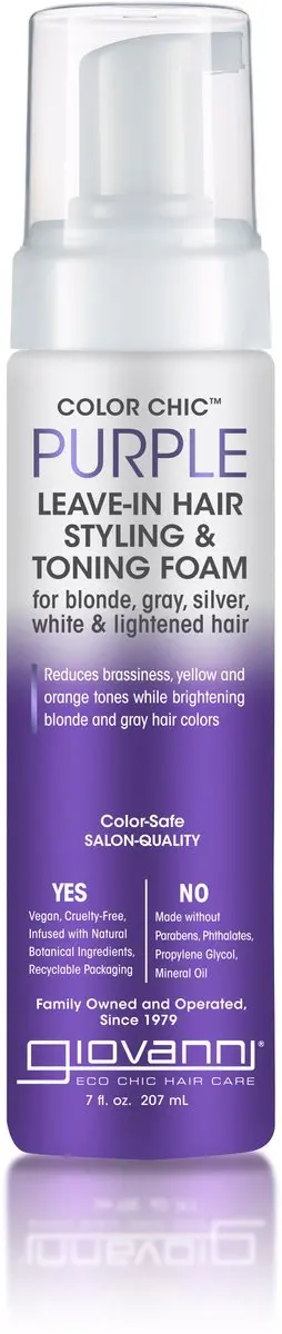 Giovanni Color Chic Purple Leave-In Styling & Toning Foam 207ml