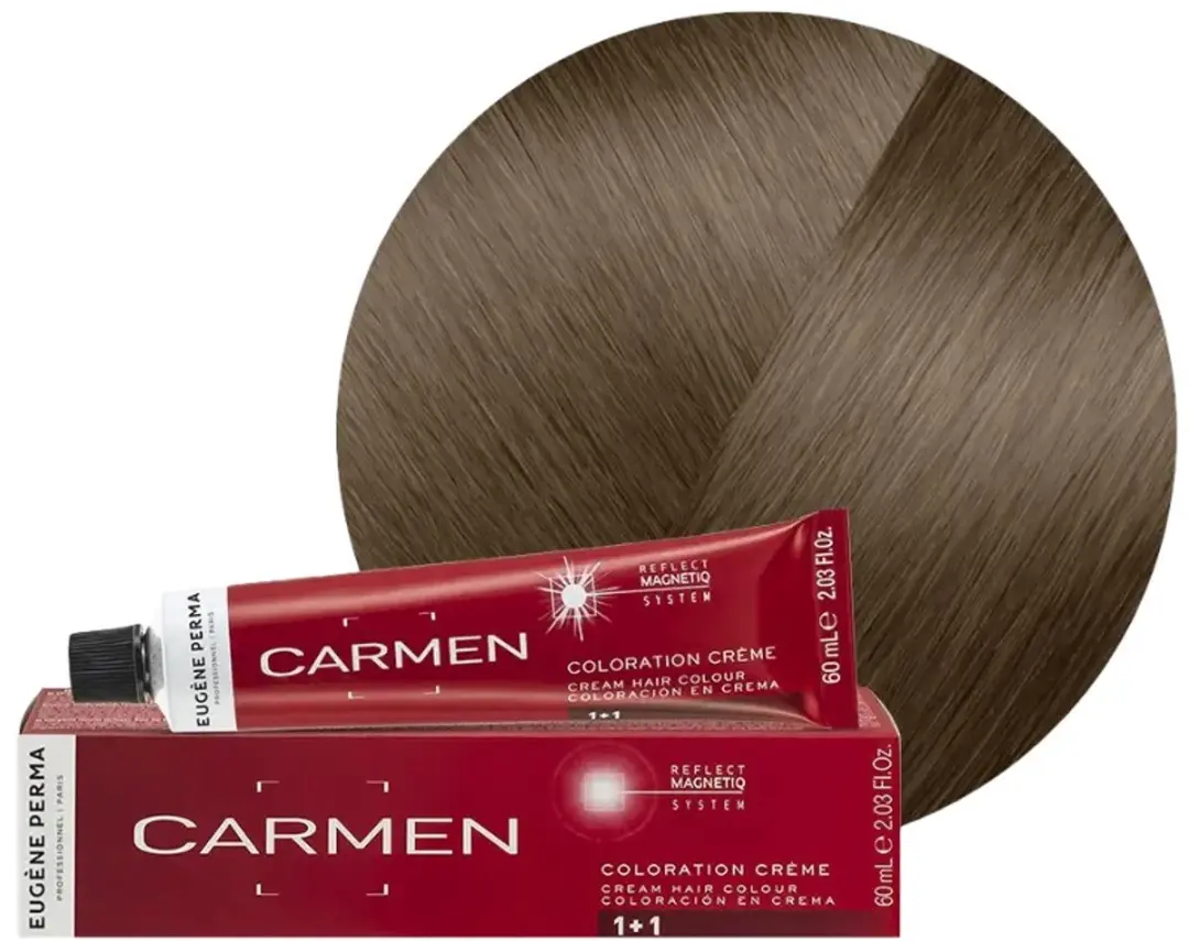 Eugene Perma Carmen Permanent Haarkleurcrème 60ml - 07.13 Blonde Ash Gold