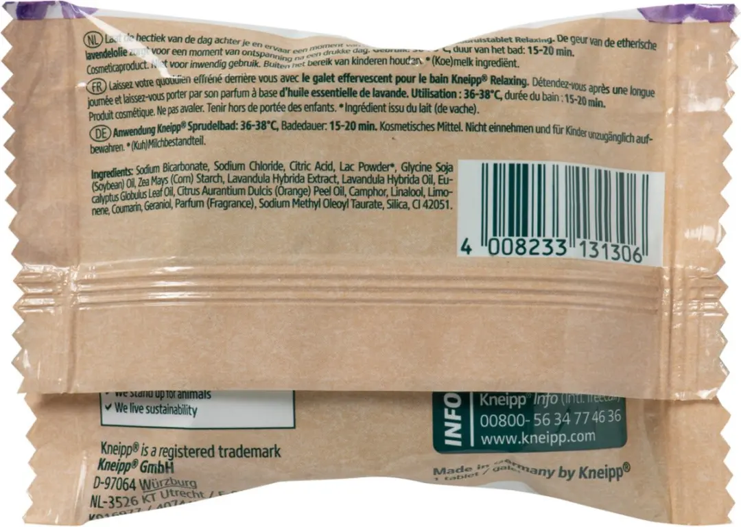 Kneipp Badbruistablet Lavendel 80g - 12 Stuks