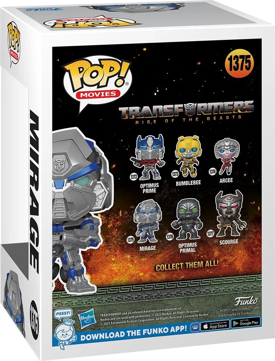 Funko Transformers Rise of the Beasts POP! Mirage 63956 - Multicolor
