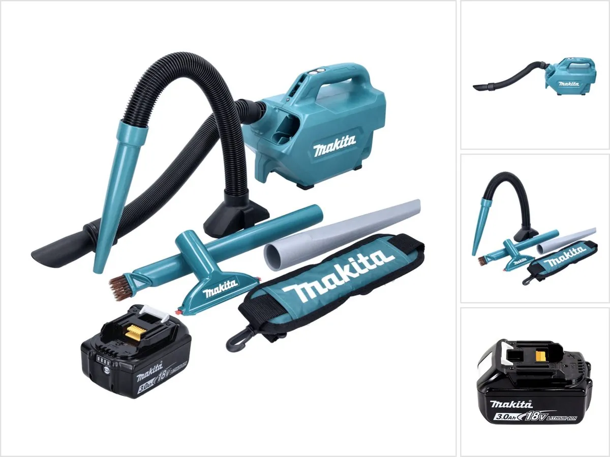 Makita DCL184F1 Stofzuiger 18V 54mbar 0,5L
