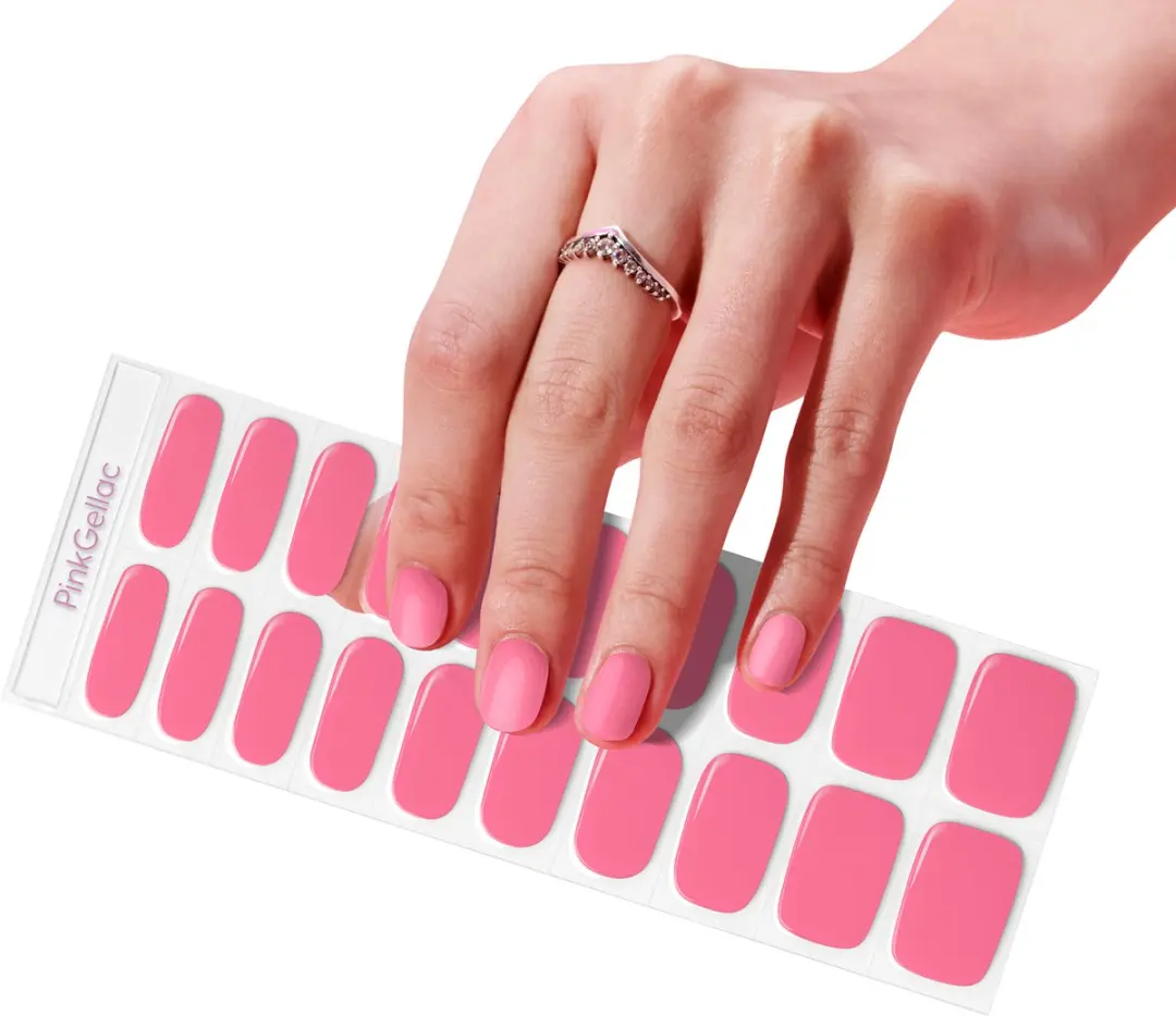 Pink Gellac UV Nagelstickers Coral Charm