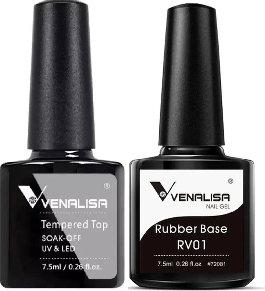 Venalisa Top & Rubber Base Coat UV Gellak Set 15ml