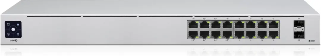 Ubiquiti UniFi USW-16-POE Netwerkswitch - 16 Poorten 42W PoE - Grijs