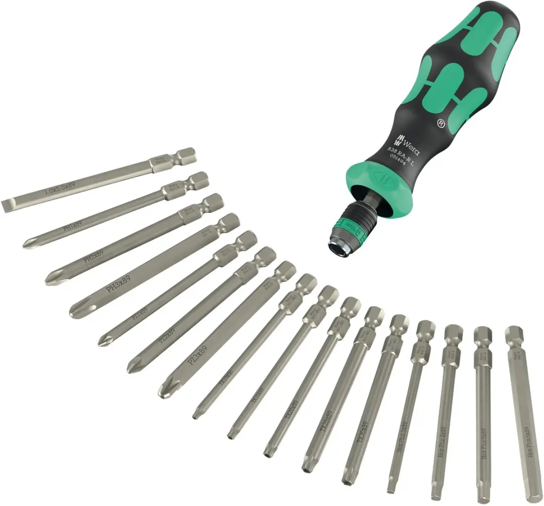Wera Kompakt 60 RA-R 1 Bitset 1/4" 17-delig
