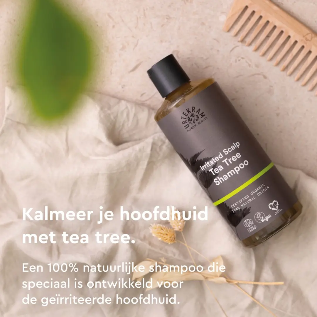 Urtekram Tea Tree Shampoo Antibacterieel 500ml - 6 Stuks