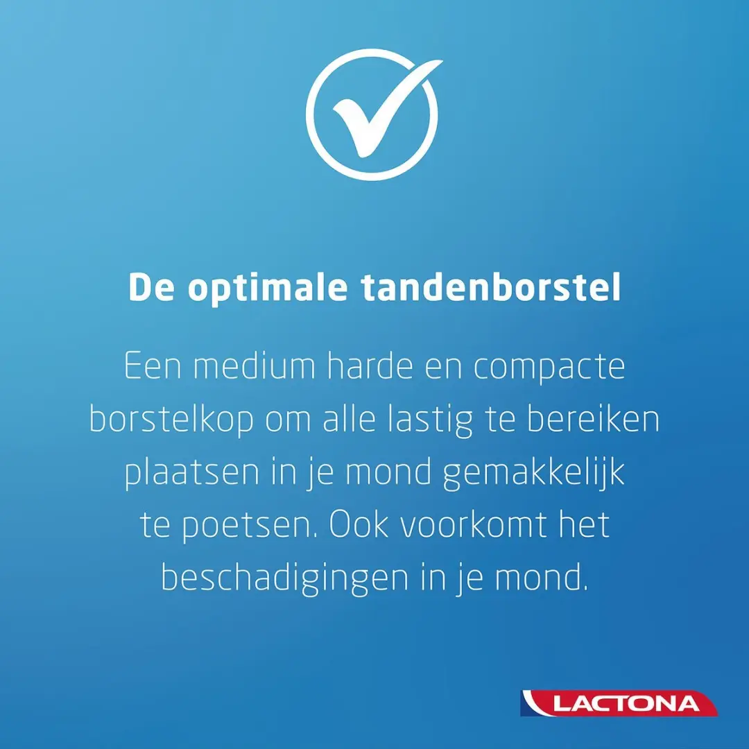 Lactona iQ+ Medium Tandenborstels - 12 Stuks - Medium Hard
