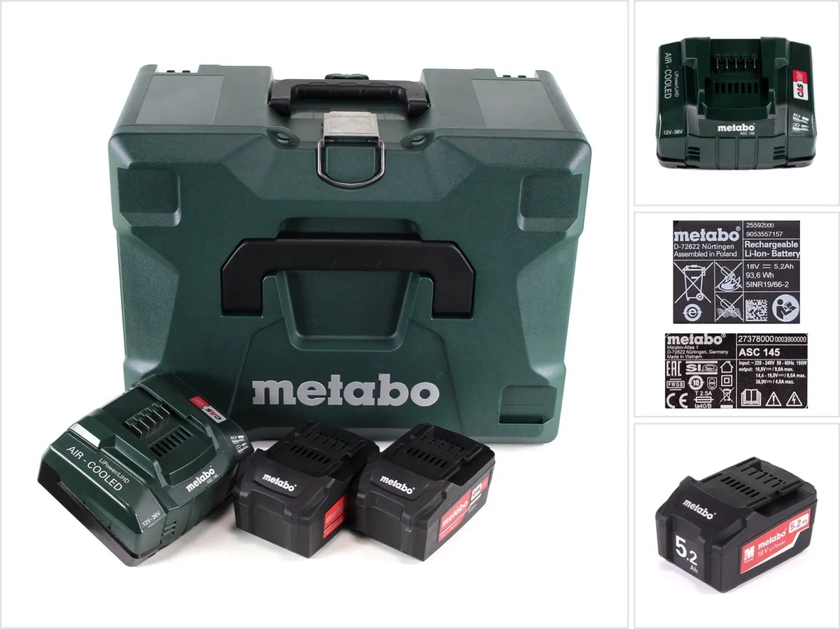 Metabo 685065000 18V Li-Ion Accu Starterset