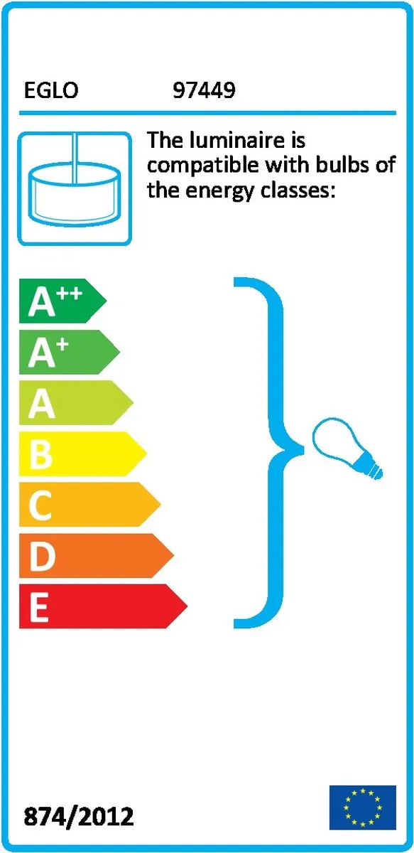 Eglo Adri 1 Hanglamp - 8 Lichtpunten - Staal Grijs
