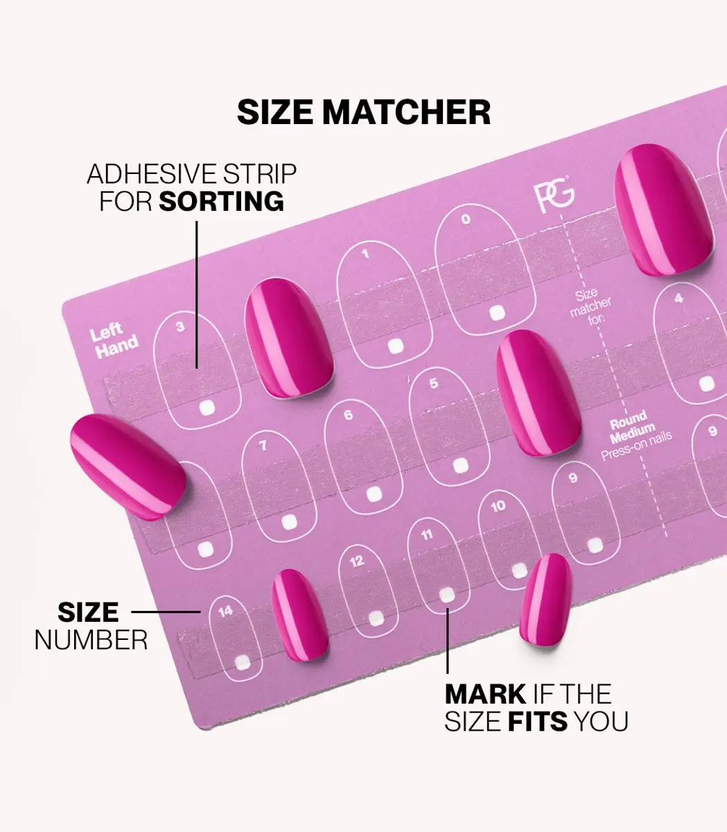 Pink Gellac Press On Nagels 368 Intense Plum - 30 Stuks