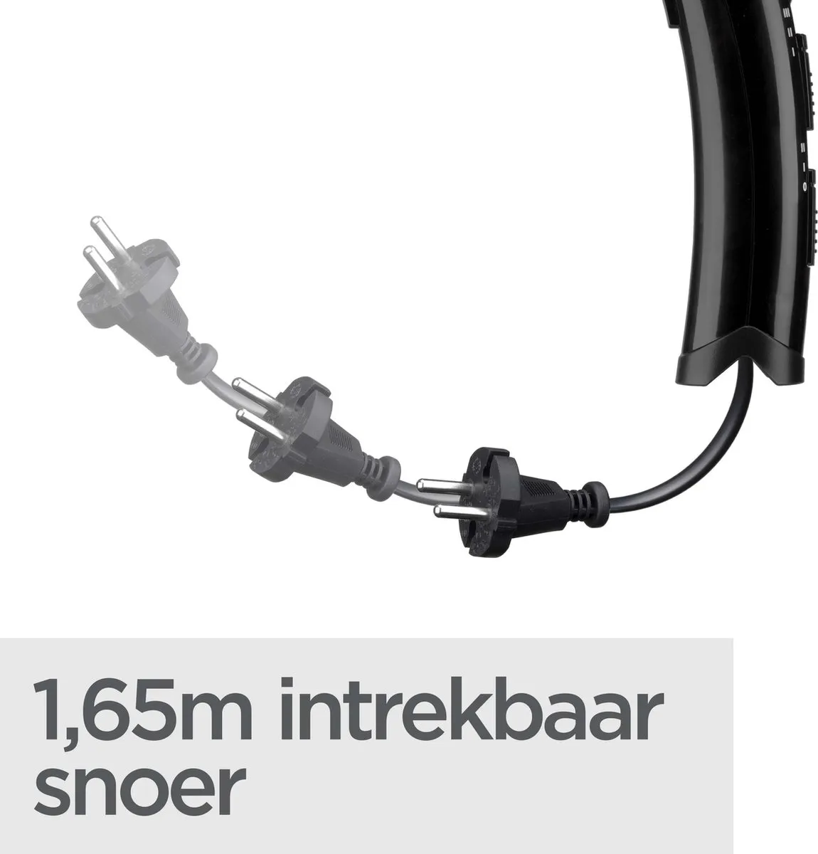 BaByliss Cordkeeper 2000 D374DE Föhn - 2000W - Ionisch - Zwart