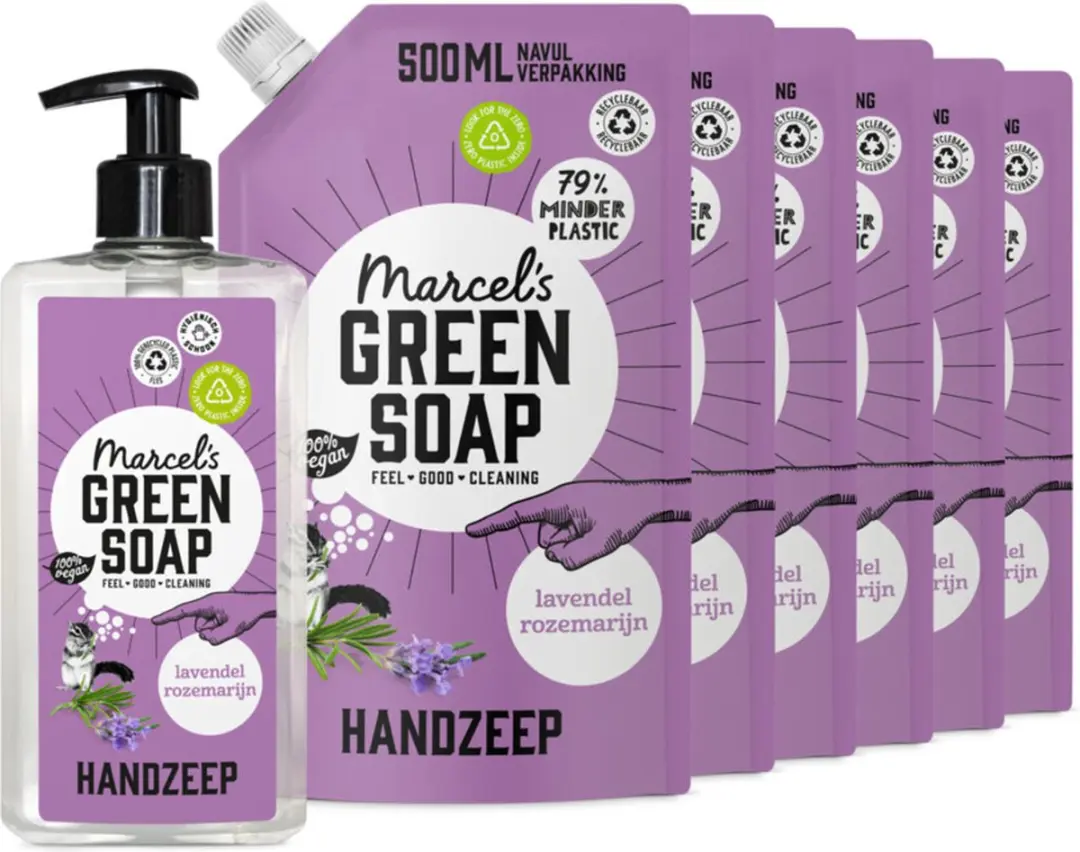 Marcel's Green Soap Handzeep Lavendel & Rozemarijn 500ml