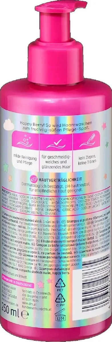Balea Happy Berry Anti-Klit Shampoo Kinderen 250ml