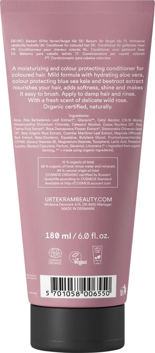 Urtekram Soft Wild Rose Conditioner 180ml