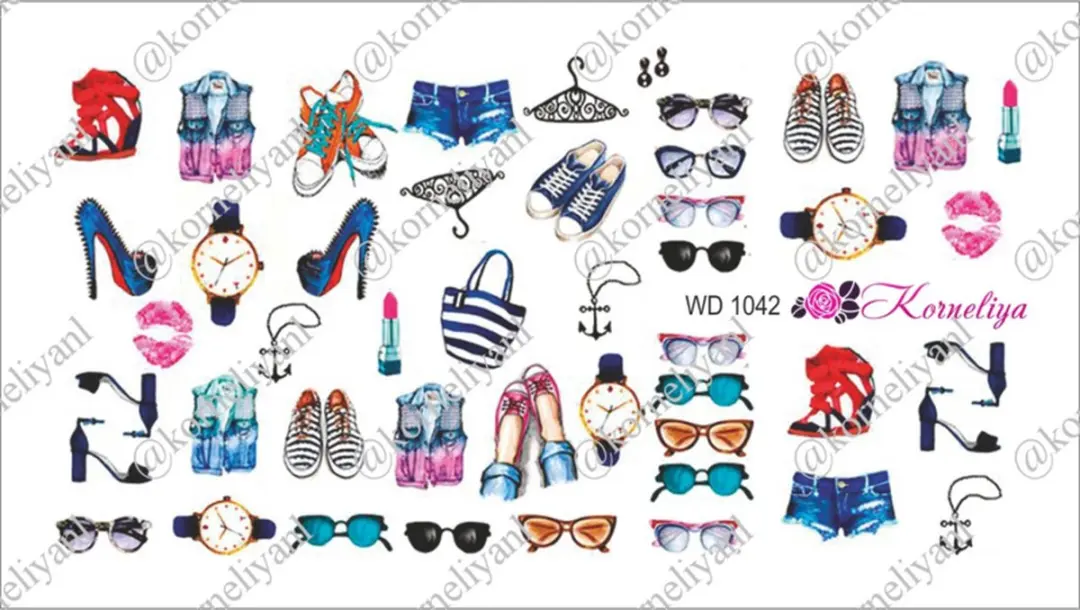 Korneliya Water Decal WD 1042 Nail Wrap