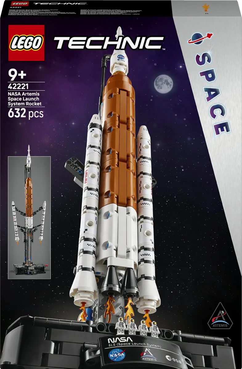 LEGO Technic NASA Artemis Ruimteraket 42221 - 632 Stukken - Multicolor