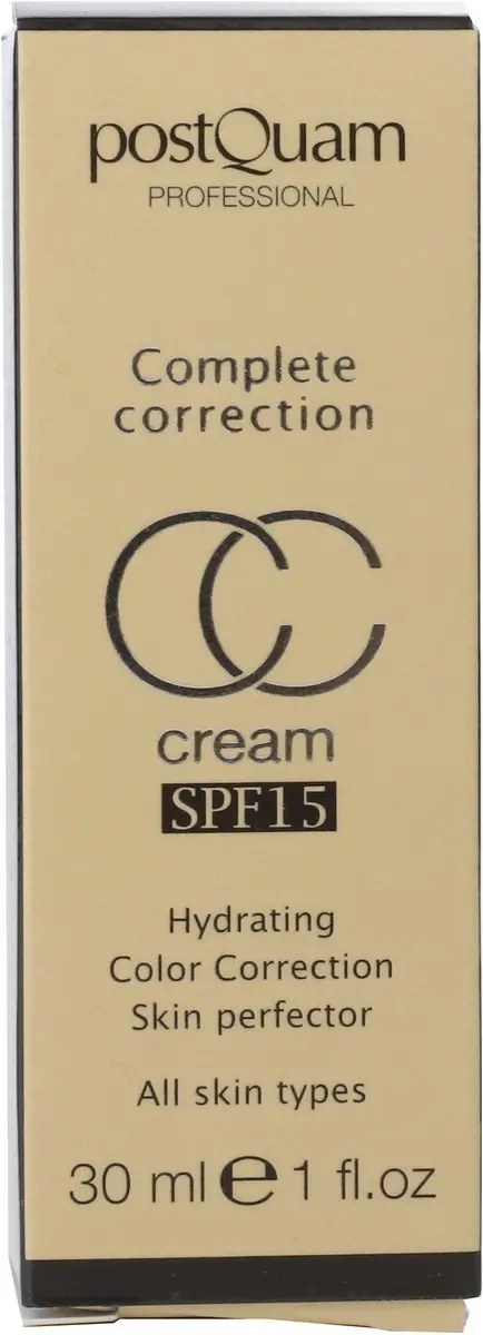 Postquam Skin Care CC Complete Correctiecrème SPF15 - 30g - Goud