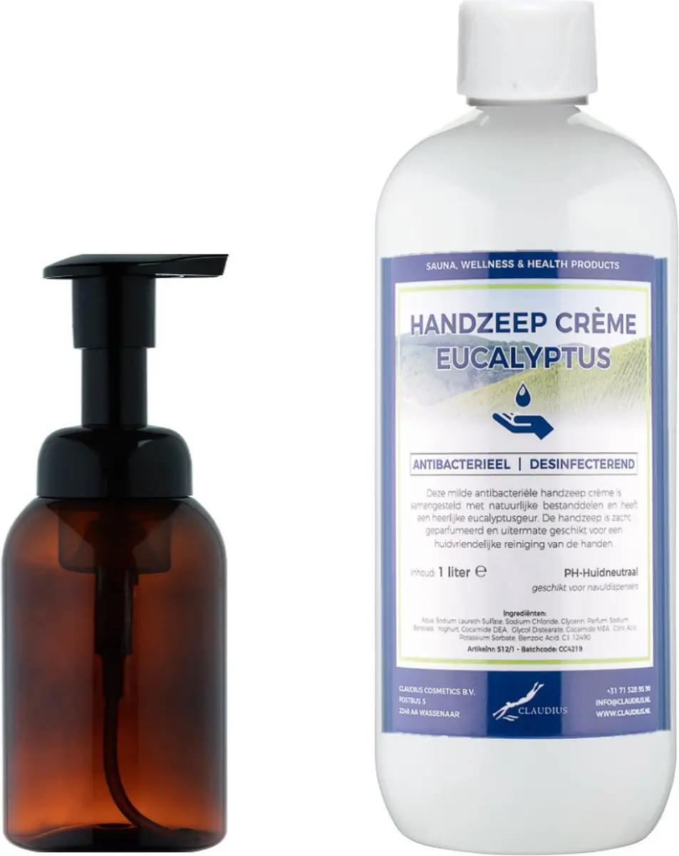 Splashbox Cosmetics Zeepdispenser 300ml + 1L Handzeep Eucalyptus