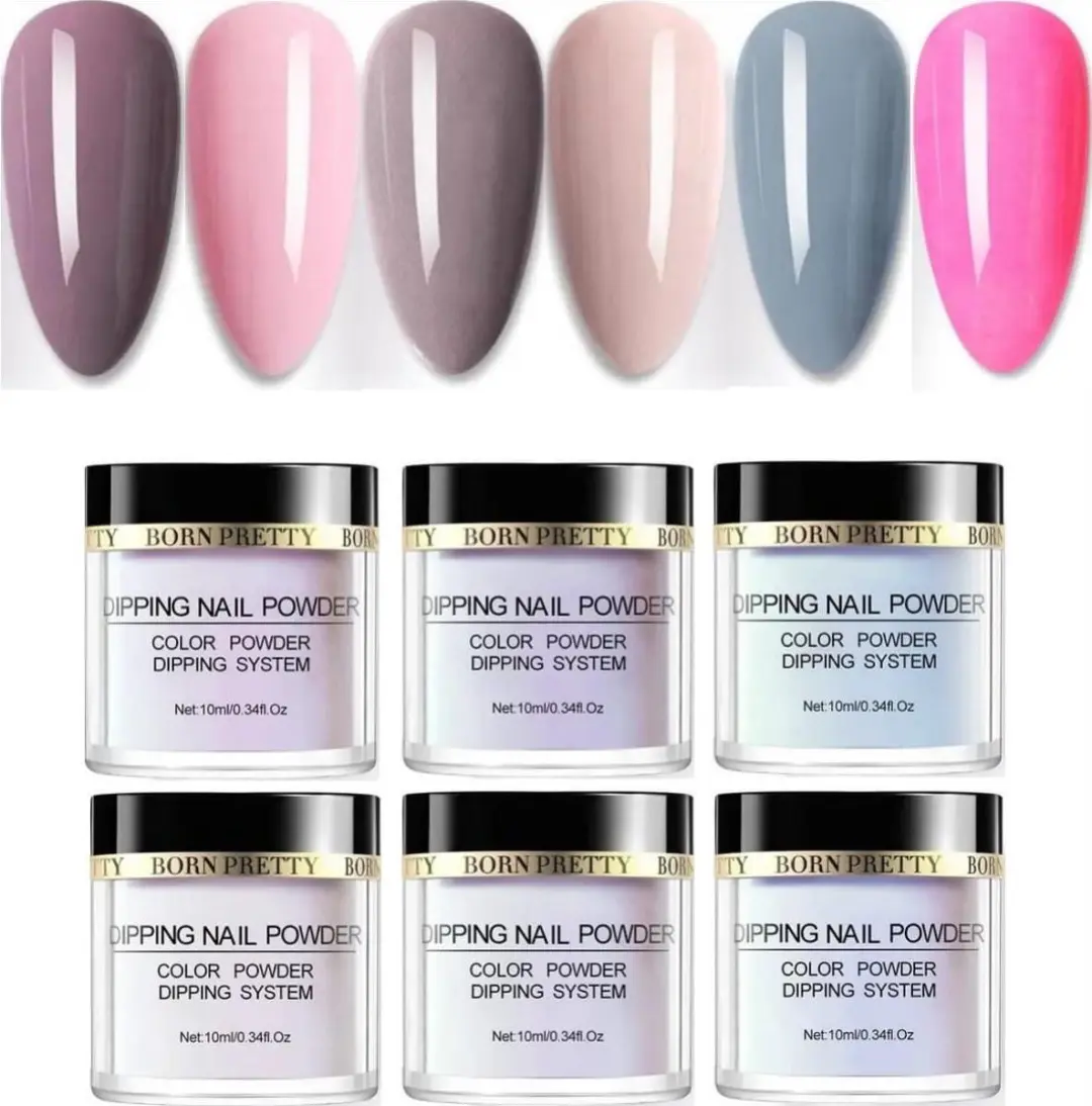 Born Pretty Dipping Poeder Set 6 Stuks