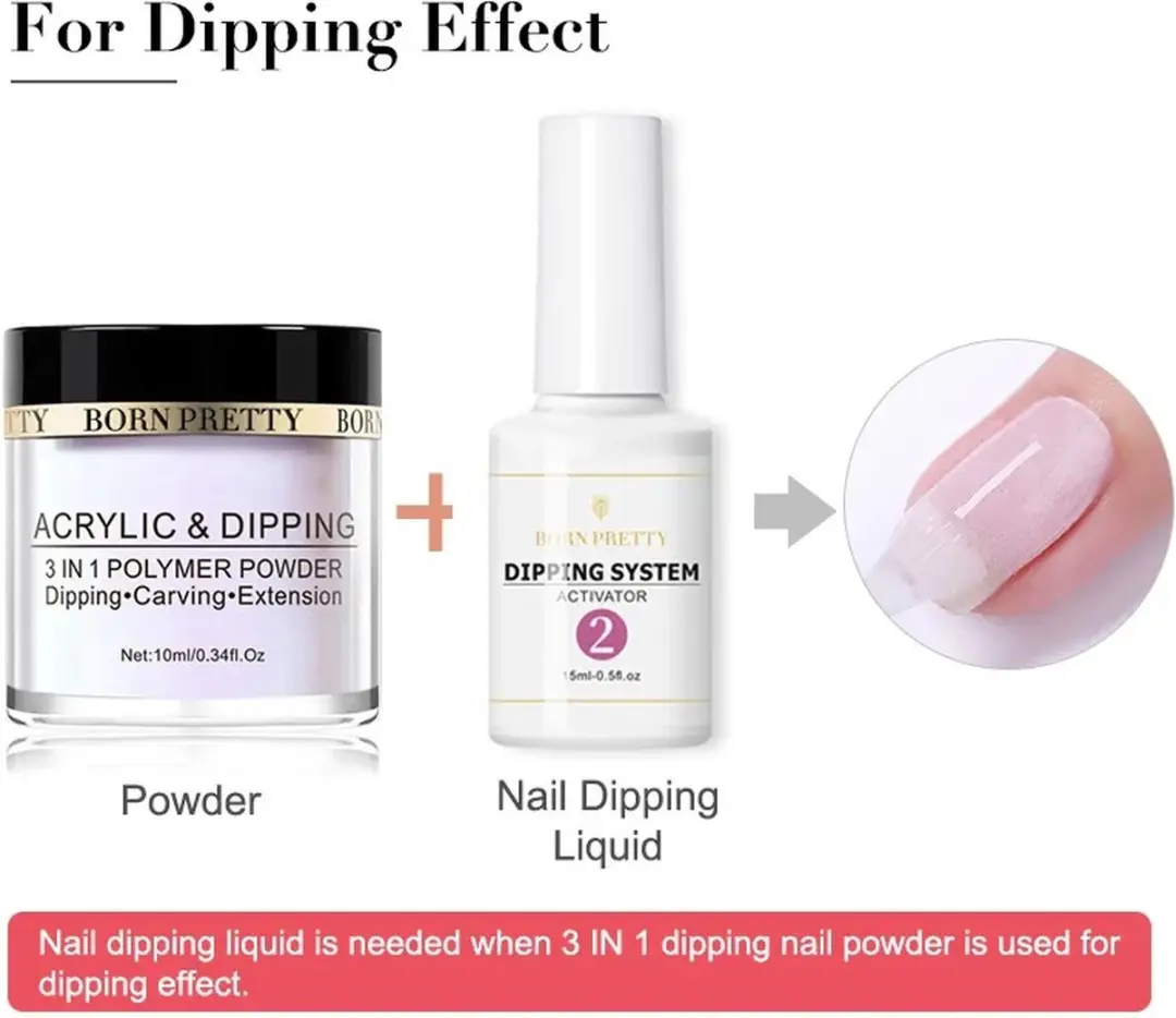 Born Pretty Dipping Poeder Set 6 Stuks - 60ml - Diverse Kleuren