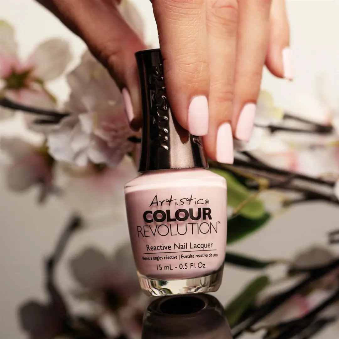 Artistic Nail Design Colour Revolution Peek-A-Bloom Nagellak 15ml - Zachtroze Parelmoer