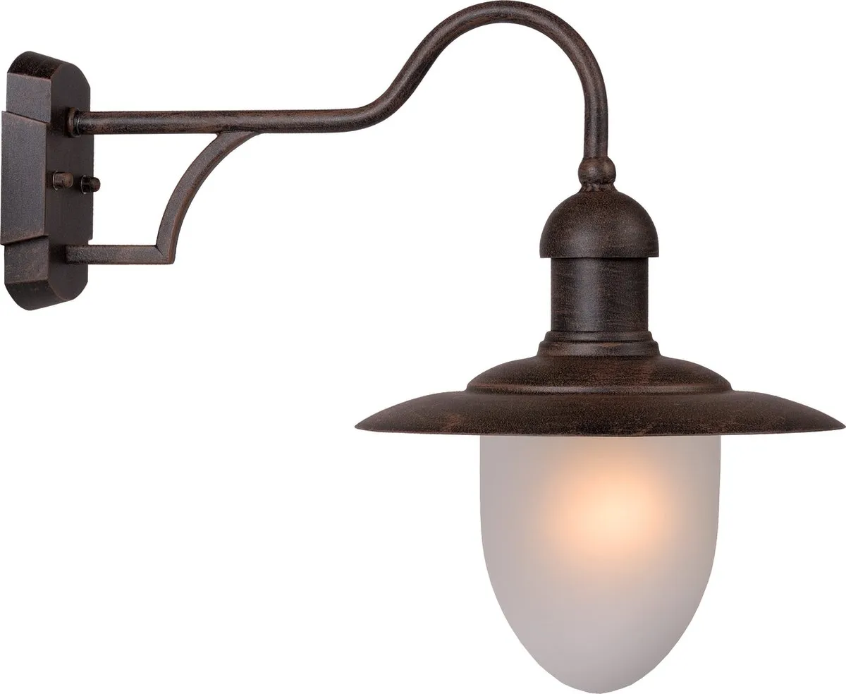Lucide Aruba Wandlamp Ø25cm - E27 - Roestbruin