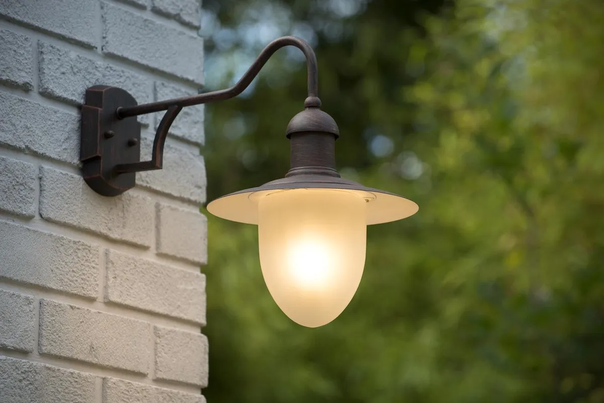Lucide Aruba Wandlamp Ø25cm - E27 - Roestbruin