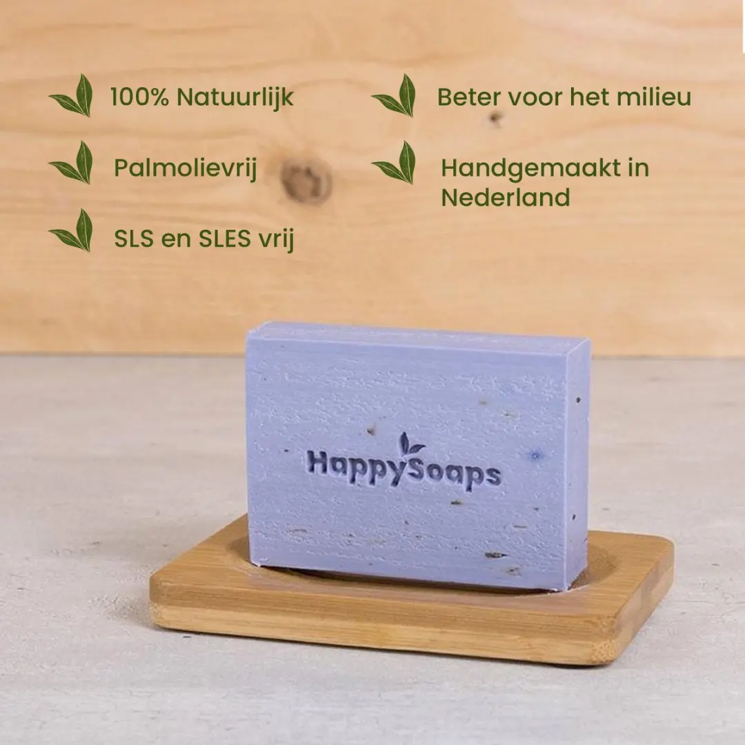 HappySoaps Body Wash Bar Lavendel 100g - Vegan & Plasticvrij