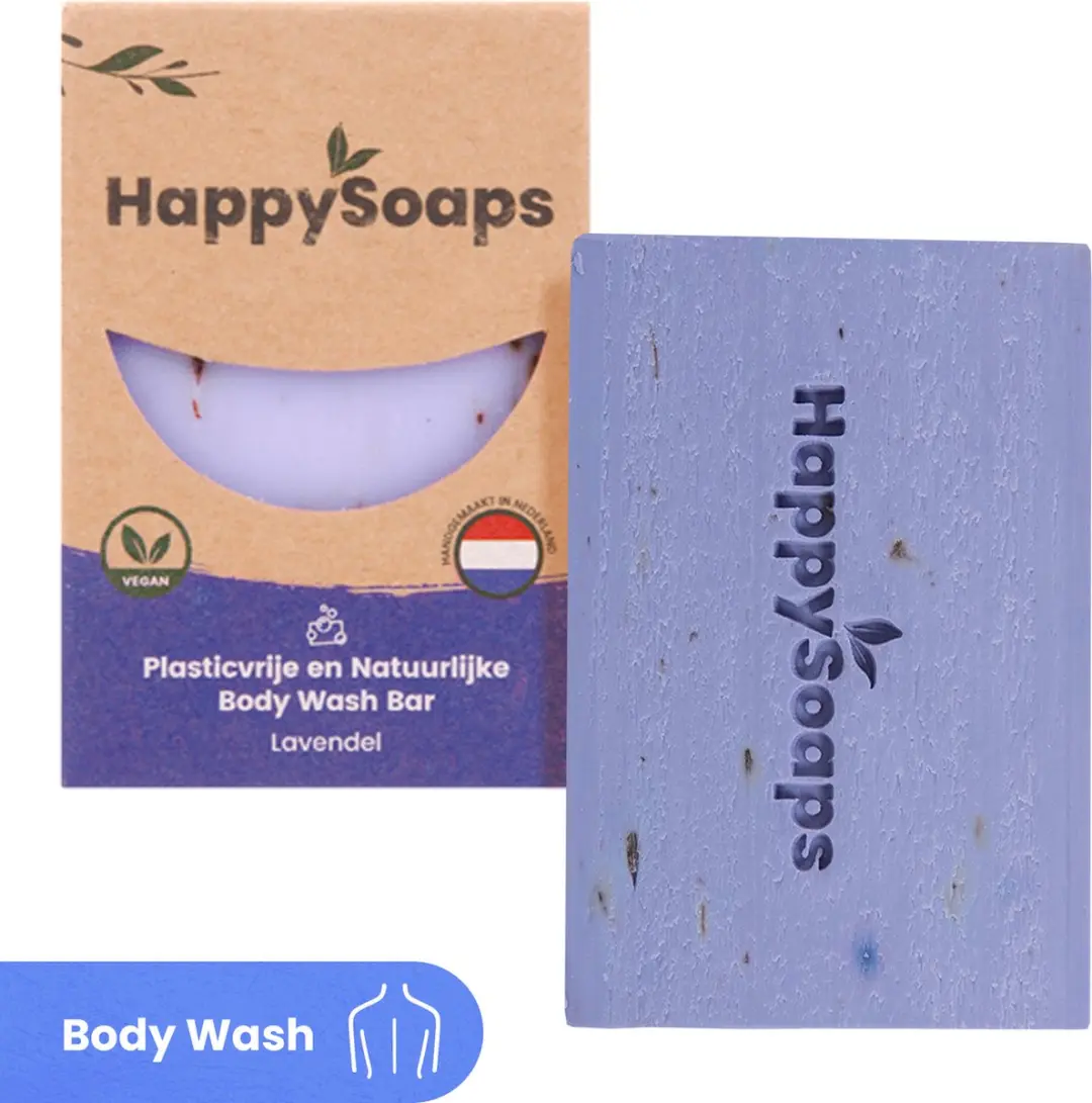 HappySoaps Body Wash Bar Lavendel 100g