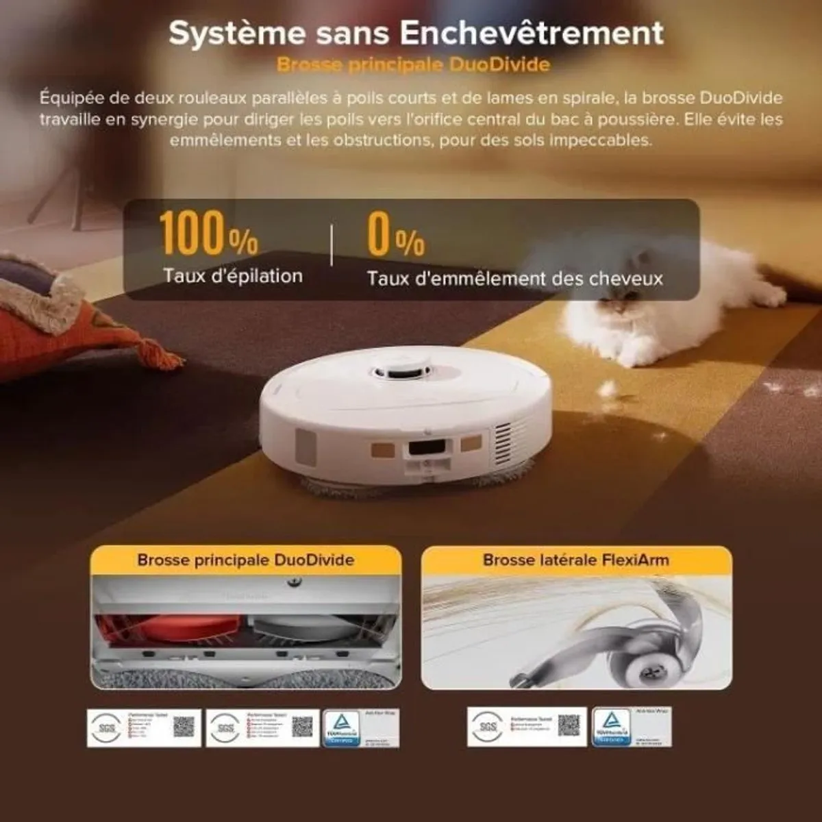 Roborock Qrevo 5AE Robotstofzuiger - 12000 Pa - Zwart