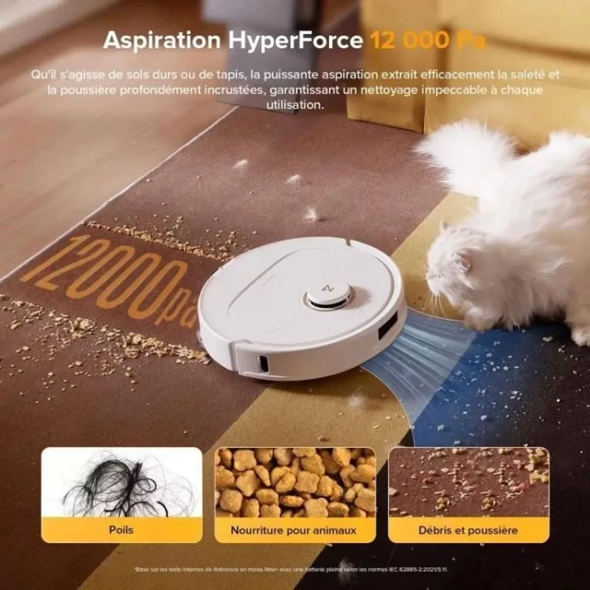 Roborock Qrevo 5AE Robotstofzuiger - 12000 Pa - Zwart - afbeelding 6 van 6