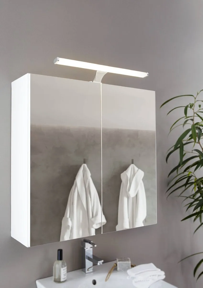 Eglo Vinchio LED Spiegelverlichting 9W - 900lm - Wit/Chroom