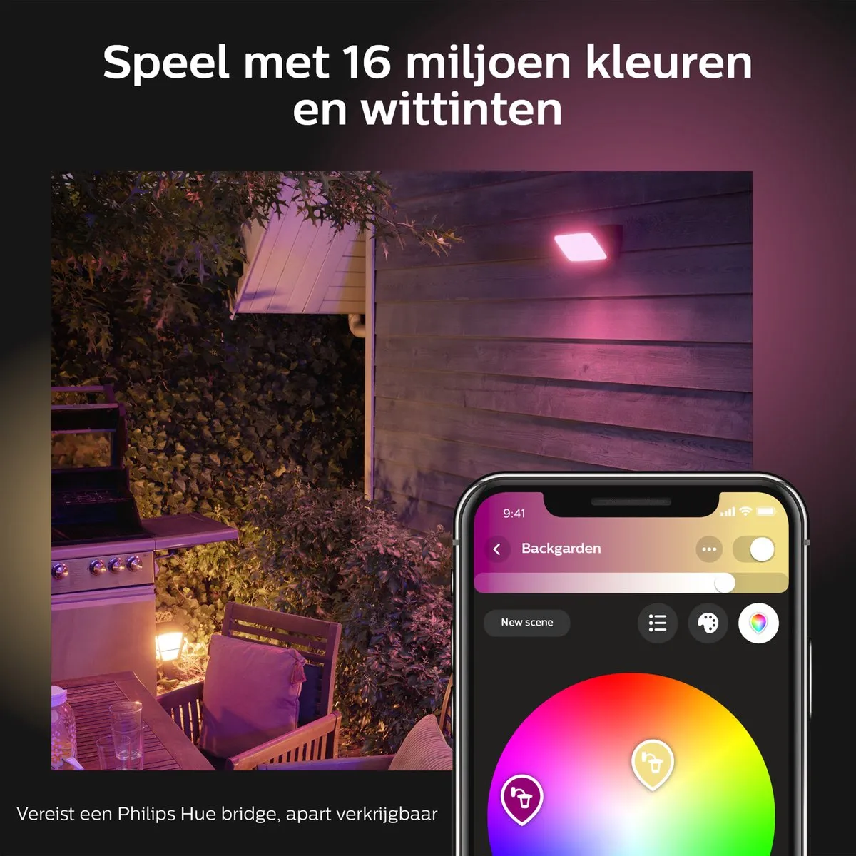 Philips Hue Discover Verstraler RGBW - Zwart