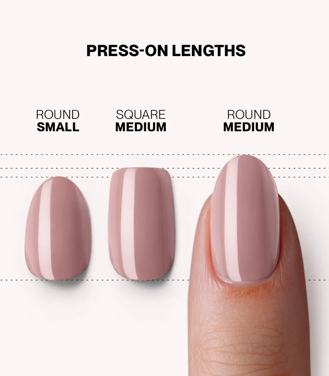 Pink Gellac Press On Nails 305 Pearly Nude - 30 Stuks