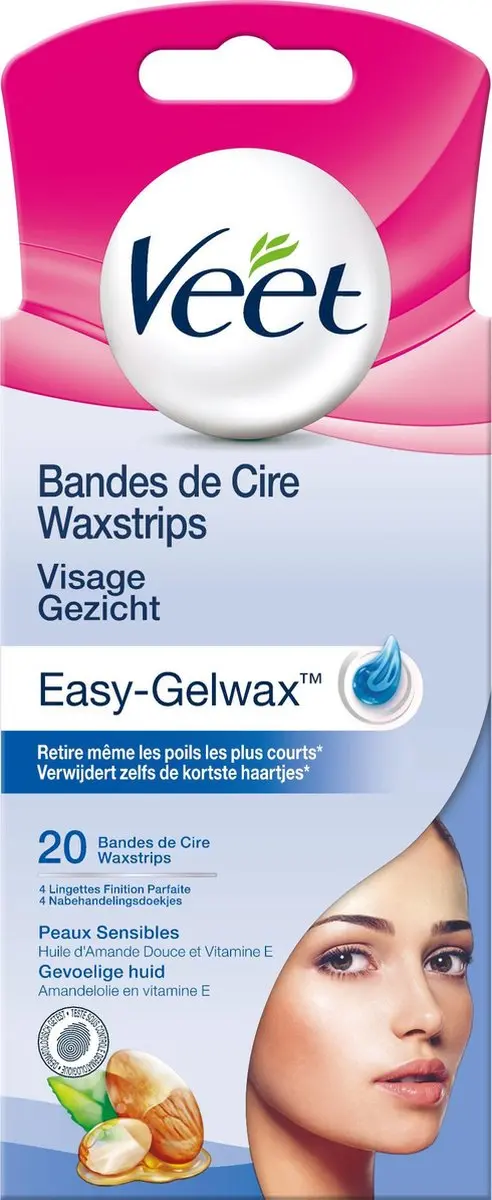 Veet Ontharingsstrips Gezicht Gevoelige Huid - 20 Stuks