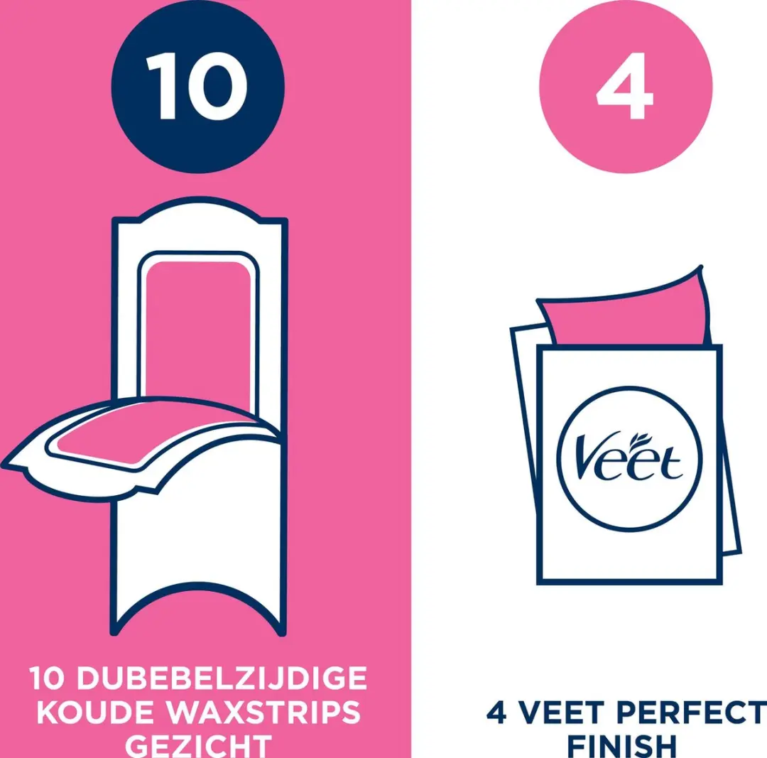 Veet Ontharingsstrips Gezicht Gevoelige Huid - 20 Stuks