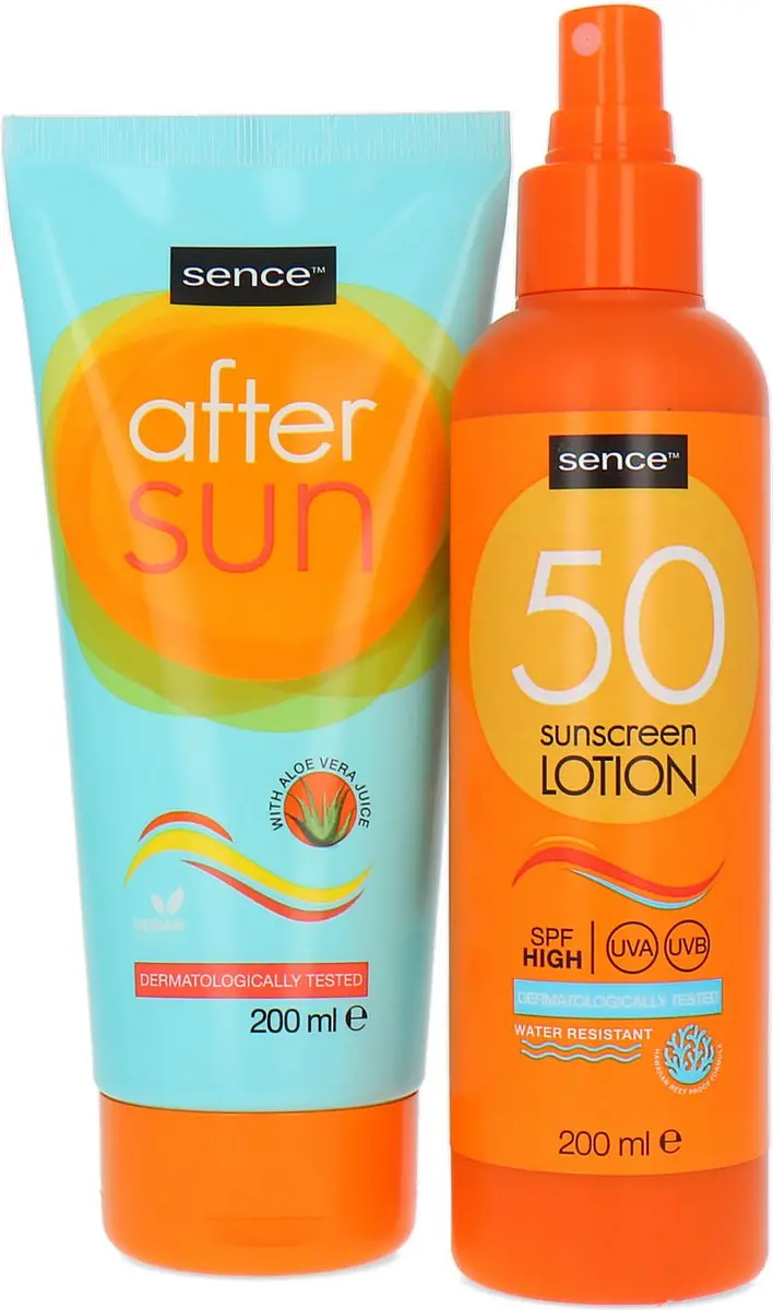 Sence Sunscreen Lotion SPF 50 + Aftersun 2x200ml