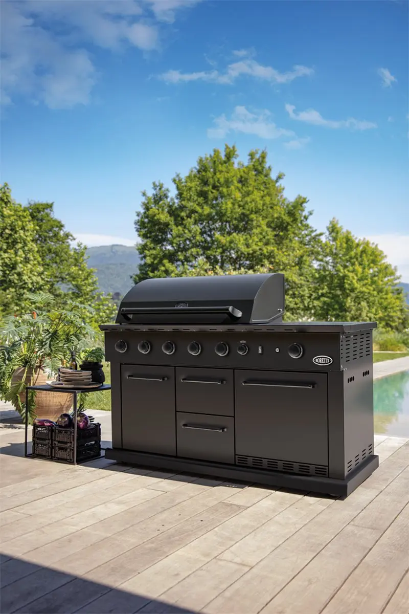 Boretti Luciano BBQ Hoes - Donker grijs - Waterbestendig