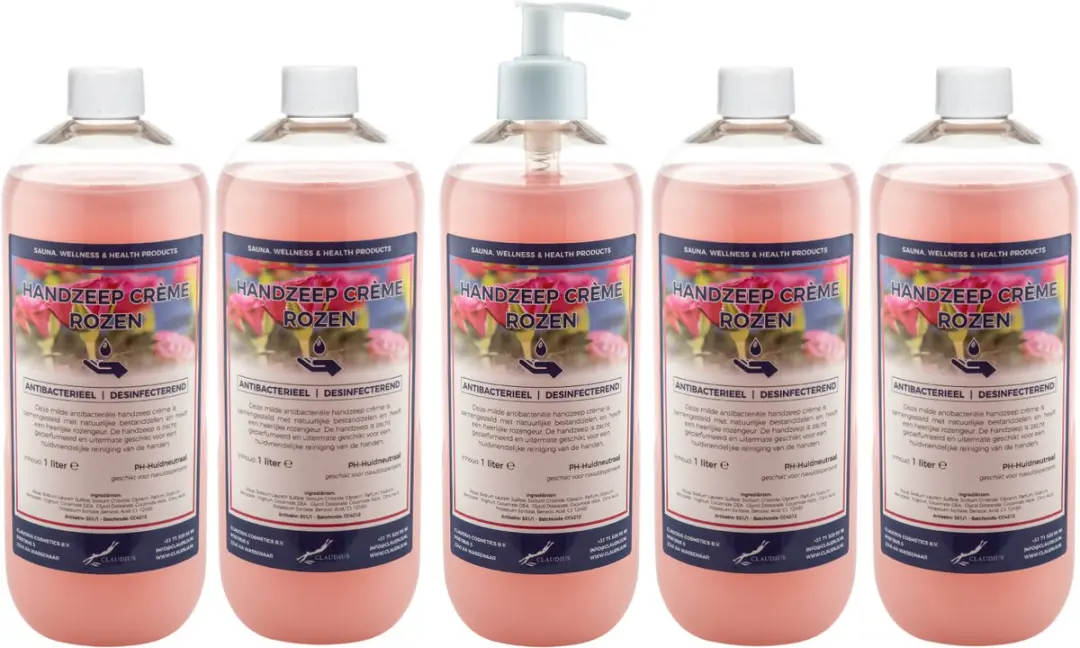Splashbox Cosmetics Handzeep Crème Rozen 1L