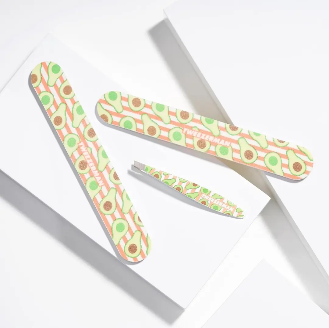 Tweezerman Mini Slant Pincet Avocado - 2 Vijltjes