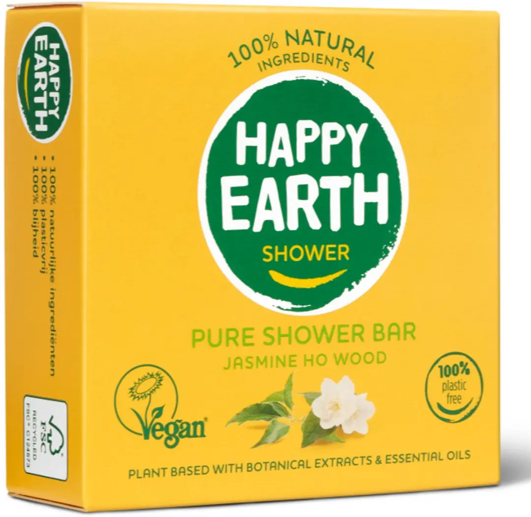 Happy Earth Shower Bar Jasmine Ho Wood 90g