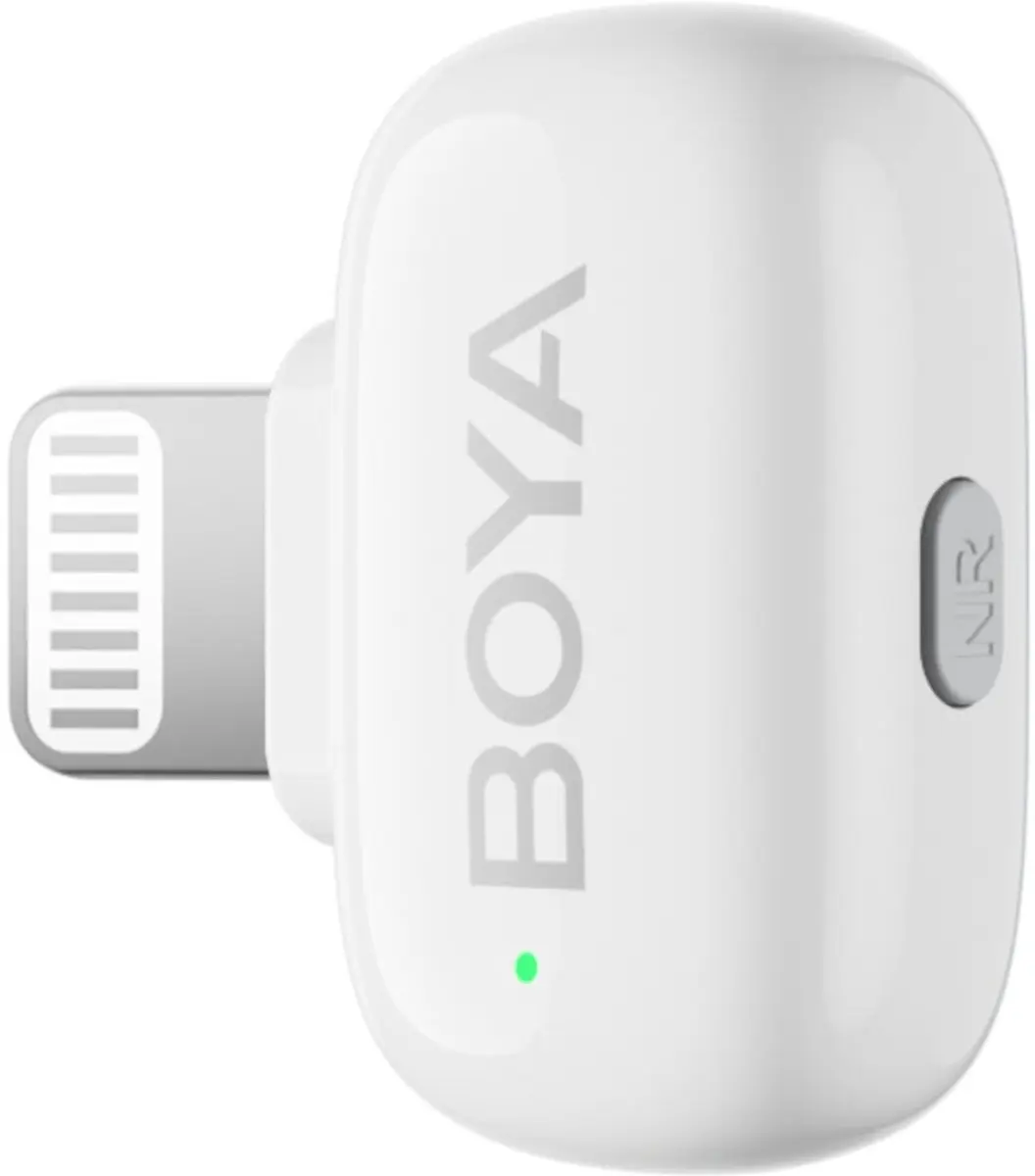 Boya Mini-13 2.4GHz Draadloos Microfoonsysteem - 2 Zenders + Ontvangers - Wit